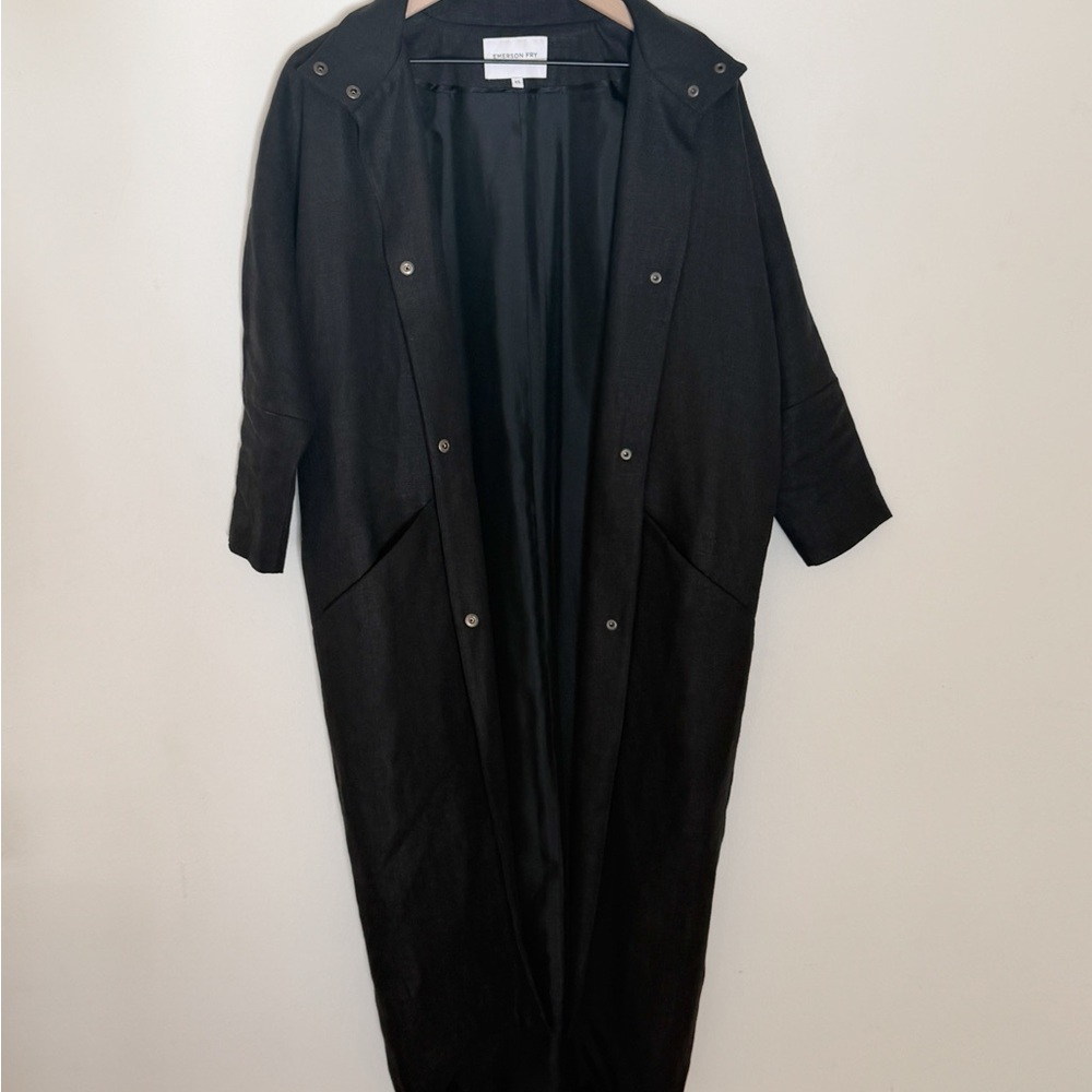 Emerson Fry Linen Cocoon Coat
